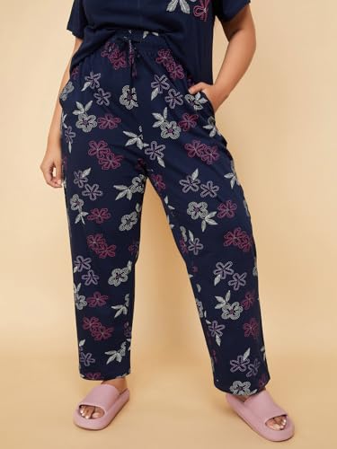 Image of Max Plus Size Women Floral Printed PJ Set
