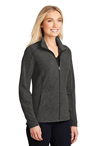 Port Authority Ladies Heather Microfleece Full-Zip Jacket4