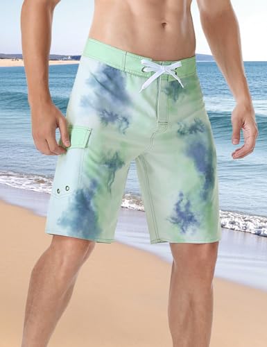 Men's Swimwear Beach Short Bathing Suits with Mesh Lining and Pocket2
