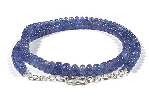 Tanzanite Bleue : Perles Rondelles Naturelles 177 cts, le Cadeau Idéal pour Passionnés de Gemmes