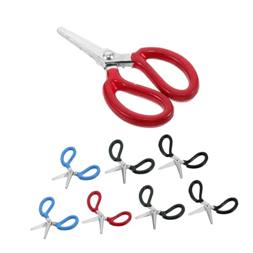 Toddmomy 8 Piezas De Herramientas Y Suministros para Modelismo A Escala Suministros De Costura para Casas De Muñecas Herramientas De Costura para Casas De Muñecas Tijeras De Metal