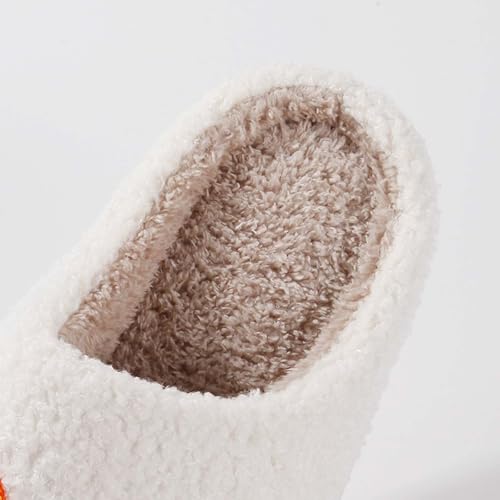 Halloween Spooky Pumpkin Slippers for Women Men Soft Plush Fuzzy Slippers Cozy House Slippers Indoor Outdoor Shoes2