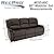 RecPro Charles 80" Triple RV Zero Wall Hugger Recliner Sofa w/Drop Down Console | RV Furniture | Camper Loveseat | Space Saving Design | RV Wall Hugger | RV Theater Seating | Modular RV Furniture by RecPro