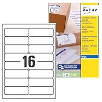 Etichette Adesive Avery Carta Coprente 192x61mm - 25 Fogli A4 Per Raccoglitori, Stampanti Laser E Inkjet - Foto 7