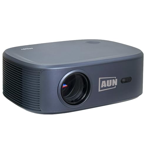 Image of AUN Legend Dol-by Digital + Audio Projector 4K Ultra HD, Daylight use 34000 Lumen (3000 ANSI), Dual HDMI - ARC, 1080p Native, WiFi, YouTube Hotstar Prime, AI Fully Automatic Android Projector for Room