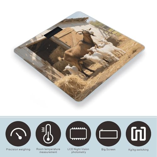 Báscula digital de baño vidrio templado 400 lb miniatura 3