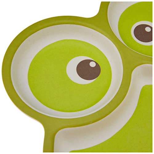 Prato com Divisoria Sapo Eco, Girotondo Baby, Verde e Branco