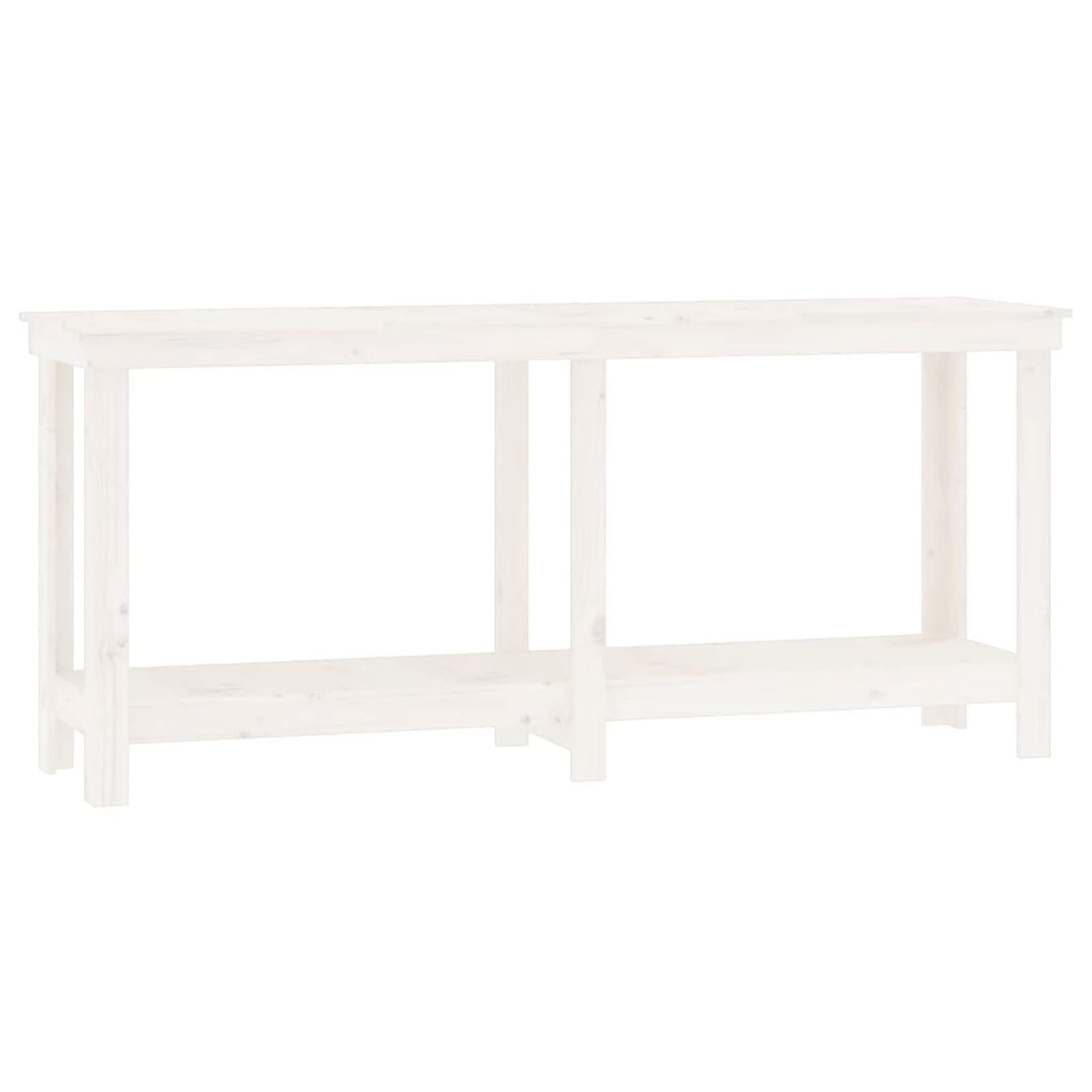 JUDYY Banco de Trabajo, Mesa De Trabajo Taller, Caballete Mesa, Banco Herramientas, Bancada De Trabalho, Caballete para Mesa, de Madera Maciza de Pino Blanco 180x50x80 cm