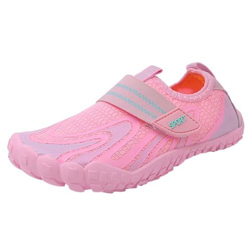 Zapatillas de moda para niños para exterior, tiempo libre, playa, con suela suave alta, Rosa., 33 EU