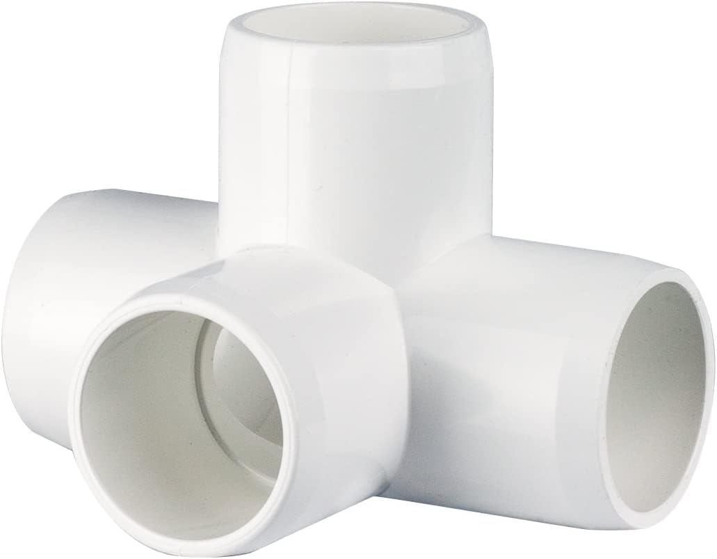 PVC- 4 way L/T - ยพ" (Furniture Grade White)