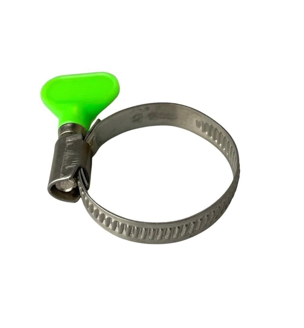 Abrazadera para Manguera con Tornillo de Mariposa en Acero Inoxidable 32-50mm Montaje a Mano - Sin Herramientas(10pcs,16-27mm)