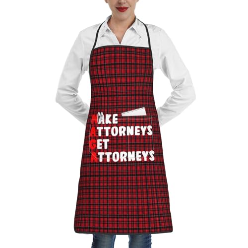 nopicsn Make Attorneys Get Attorneys Apron for cooking with Pockets Women Men Kitchen Chef Funny Aprons