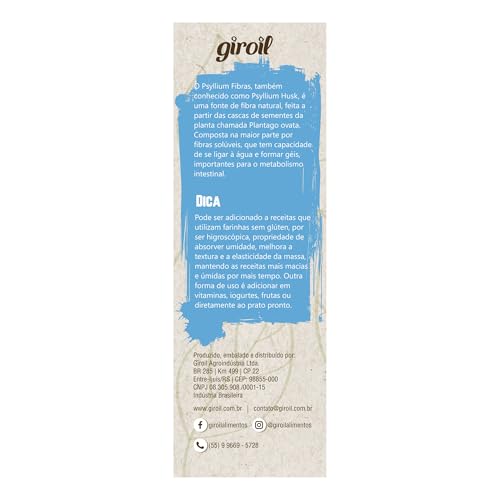 Giroil Psyllium Fibras - 150G Cinza