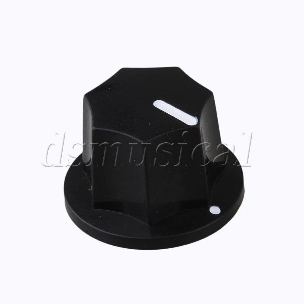 Pack of 60 Black JB Bass Control Speed Knobs for J Bass Guitar