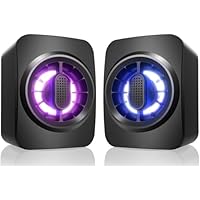 OFFSIR USB Powered 3.5mm Aux RGB Speakers only .99: eDeal Info