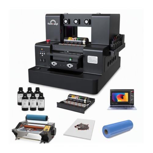 RAINBOWDGT A3 UV Printer with Laptop