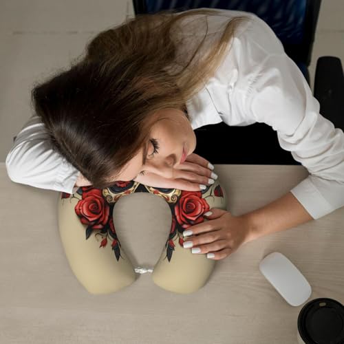 Almohada de espuma viscoelástica para viaje tamaño único miniatura 6