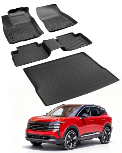 Car Floor Mats for Nissan Kicks 2025 2026 4PCS Set Only Raised Fixed Floor