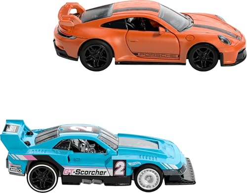 Hot Wheels Pull-Back Speeders Set de 2 Carros 1:43 miniatura 6