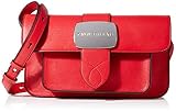  Calvin Klein Damen Dallas Buckle E/w Flap Laptop Tasche Rot (Barbados Cherry)