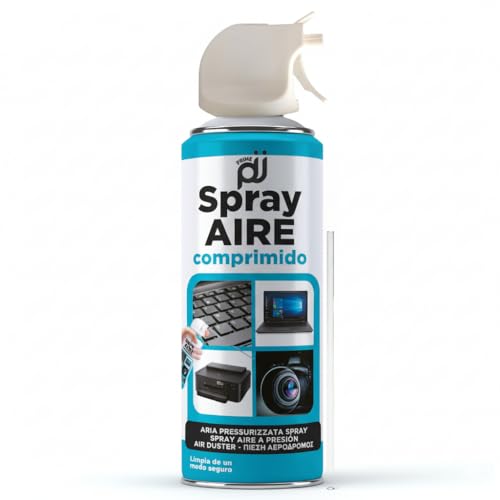 PRIME JJ- Spray de Aire comprimido a base de gas para limpieza de material electrónico, 400 ml (1)