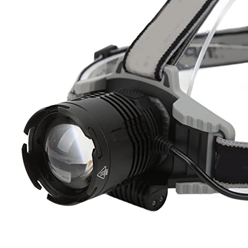 Linterna frontal XHP70 recargable de aluminio con zoom óptico y pantalla digital 3