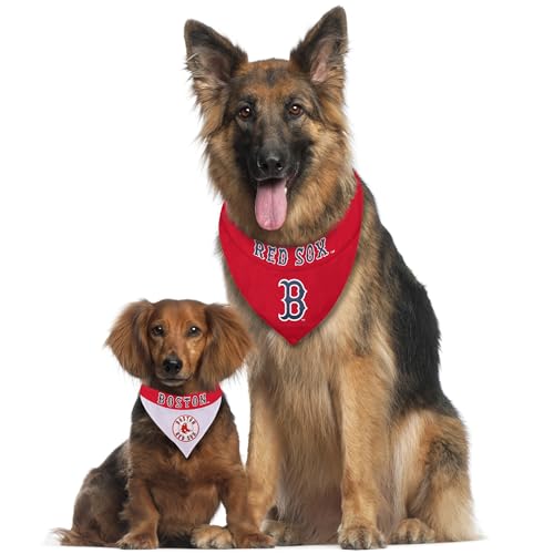 Pets-First-MLB-Boston-RED-SOX-Reversible-Bandana-Size-XX-Large-for-Dogs-Cats-2-Sided-Sports-BandanaPremium-Embroidery-Team-Logo-All-MLB-Teams-Available