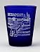 Budapest Hungary Cobalt Blue Frosted Shot Glass