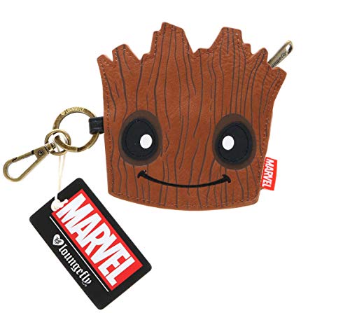 Guardians Of The Galaxy- Monedero Groot Guardianes de la Galaxia, Color marrón (LOUNGEFLY 1)