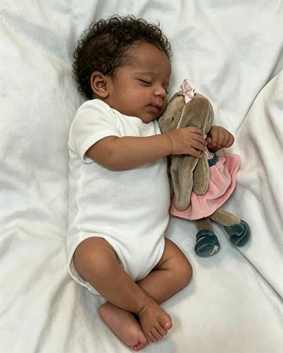 Muñeco Reborn bebé silicona realista 18 pulg niño miniatura 3