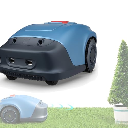 Cortacésped robótico automático con control por aplicación, estación de carga, altura de corte ajustable 20-55 mm, maneja un 33% de pendiente, ideal para césped grande de hasta 1200 m²