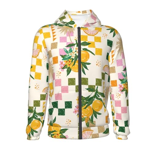 Fruit Kids Pullover Hoodies Boys Zip Up Sweatshirts Girls Athletic Clothes with Pocket2