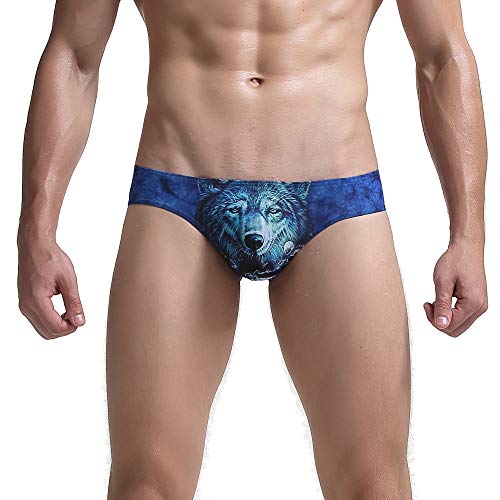 Azuki mens 3D printed underwear mens briefs-XL
