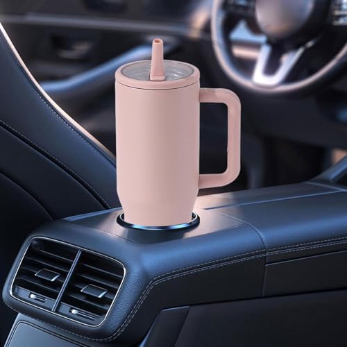 Image of Stainless Steel 1200 ml Vacuum Tumbler with Lid & Straw - Double‑Wall Insulated Cup for Travel, Gym & Office - Keeps Beverages Hot or Cold - 1.2 L Capacity (4TH Light Pink)