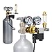 DoubleSun Aquarium CO2 Regulator Big Dual Gauge Display with Bubble Counter and Check Valve and Updated 110V Solenoid Fits Standard US Tanks