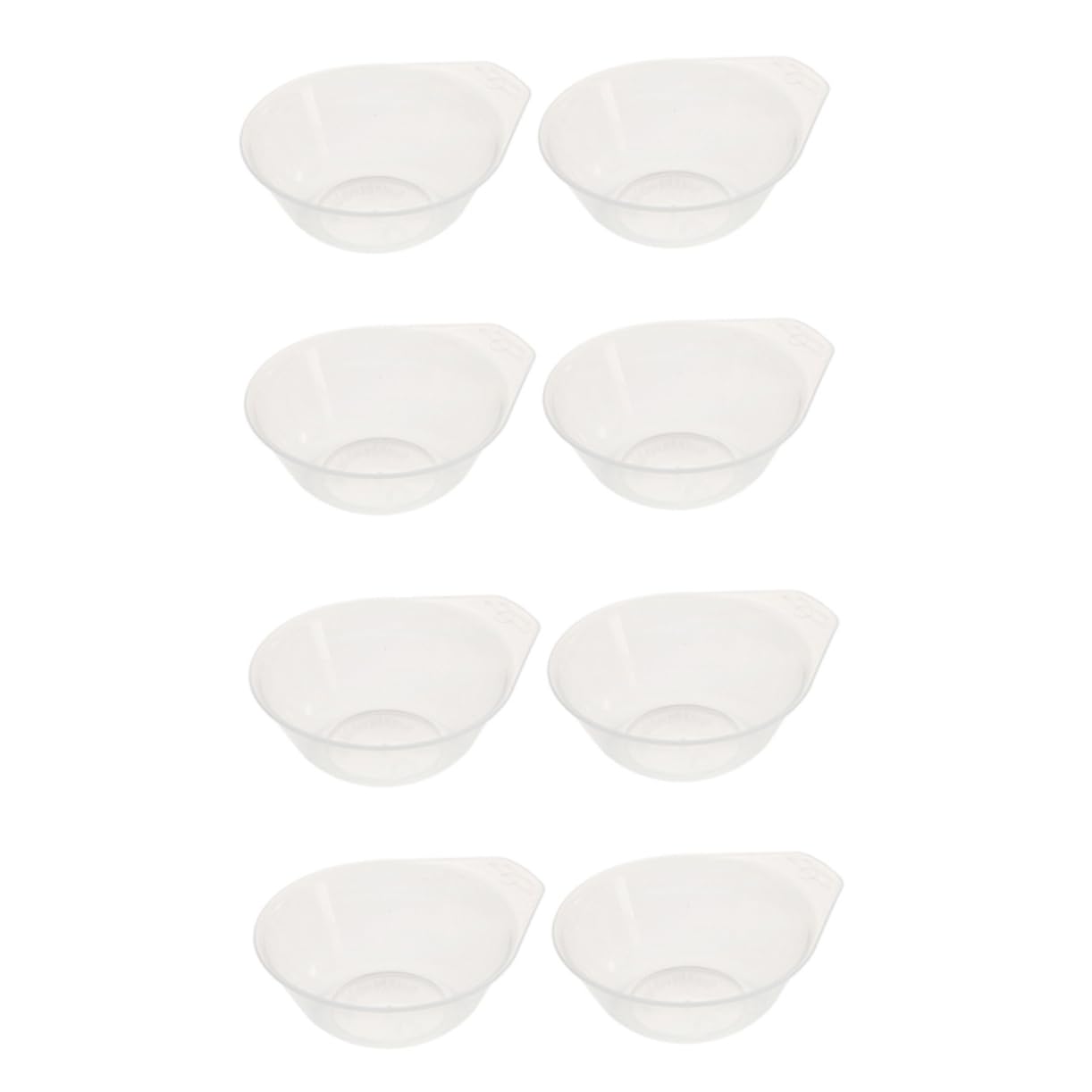 COLLBATH 8pcs Plastic Bowls Lightweight Camping Supplies for Outdoor Activities Multi-purpose Bowls for Picnics Family Gatherings and Daily Use Compact and Easy to Carry