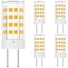 Produktbild VIIVUU 4W LED GY6.35 Glühlampe, G6.35 Birne Bi-pin JC Typ AC/DC 12V Warmweiß 3000K Ersatz Äquivalent 40W für JCD LED Halogen Glühbirne für Schreibtischlampe Accent Display Landschaftsbeleuchtung
