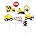 Produktbild UPKOCH 28 Stücke Baufahrzeug Cupcake Topper Bagger Kuchendeko Auto Tortenstecker Kuchenstecker Papier Kuchen Picks Cocktailspieße für Baby Jungen Kinder Geburtstag Party Dekoration
