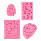 Molde de silicona artesanal: ideal para su uso con una amplia gama de materiales comestibles y no comestibles, incluyendo pasta de goma, pasta de azúcar, pasta de pétalos o mazapán, chocolate, jabón, arcilla, cera, resina epoxi, arcilla de aire, arcilla de papel, arcilla de resina, hormigón, etc.