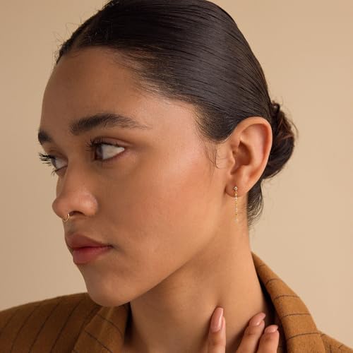 Save on Solistra 14K Gold Plated Cubic Zirconia Dangle Earrings