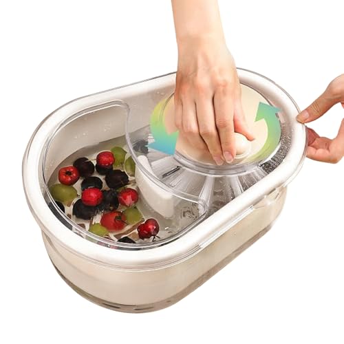 10-in-1 Multi-Use Salad Spinning Slicer, Dicer and Chopper with Interchangeable Blades and Storage Lids