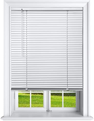 Cordless 1 Inch Window Blinds, Mirrotek Cordless Blinds Light Filtering Mini Blinds 30 x 64