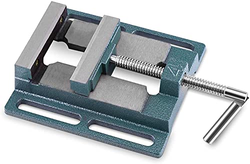 2.2 kg Drill Press Vice, Mechanic Bench Vise Table Top Clamp Press Locking Lock High Precision Swivel Base for Milling Machine, Drill Press and Machinery Maintenance