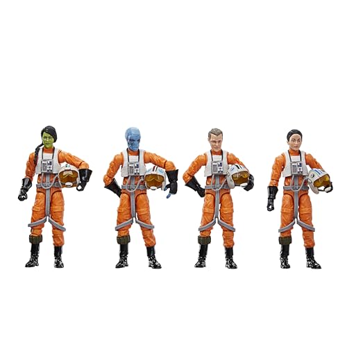 STAR WARS The Vintage Collection X-Wing Pilot 4-Pack, Ahsoka 3.75 Inch Collectible Action Figures