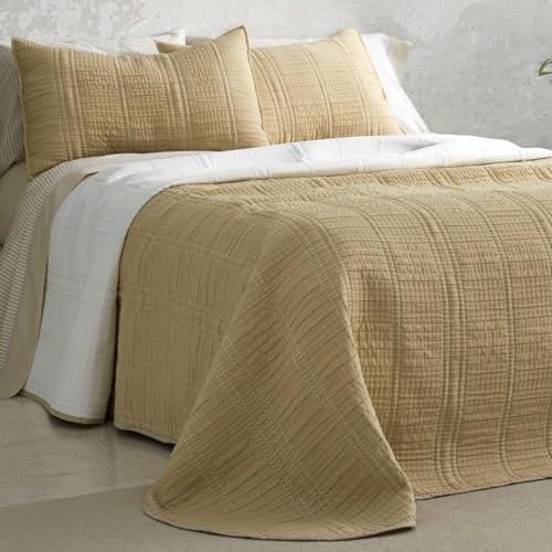 Colcha verano Burrito Blanco cama 150 diseño 166 trigo reversible 3