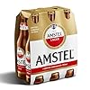 Amstel Cerveja Lager Puro Malte, Pack de 6 Long Neck 355ml