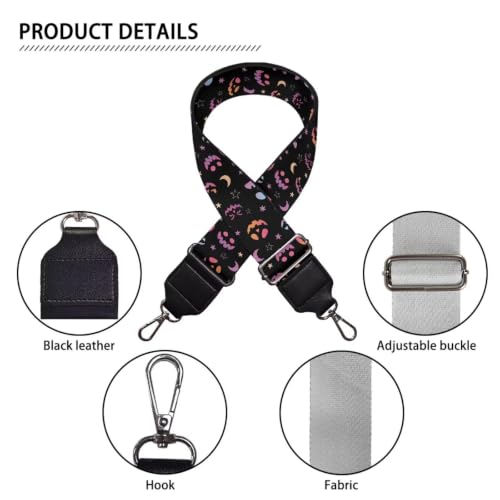 Image of Adjustable Purse Strap Replacement, Wide Shoulder Canvas Bag Strap, Crossbody Handbag Strap