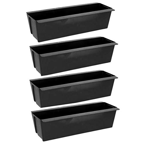 Preisvergleich Produktbild 4X Pflanzkasten Kunststoff Europalette Hochbeet Blumenkasten Euro Palette Blumenkübel Pflanzkübel Blumentöpfe