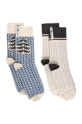 ÖJBRO VANTFABRIK Socken 2-Pack leichte Stricksocken MARIA Weihnachten“ Merinowolle Gr. M/38-41 Strümpfe Strick - Hergestellt in Schweden Cover