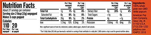 Jolly Time Popcorn White Bag, 32 Oz #TOP1